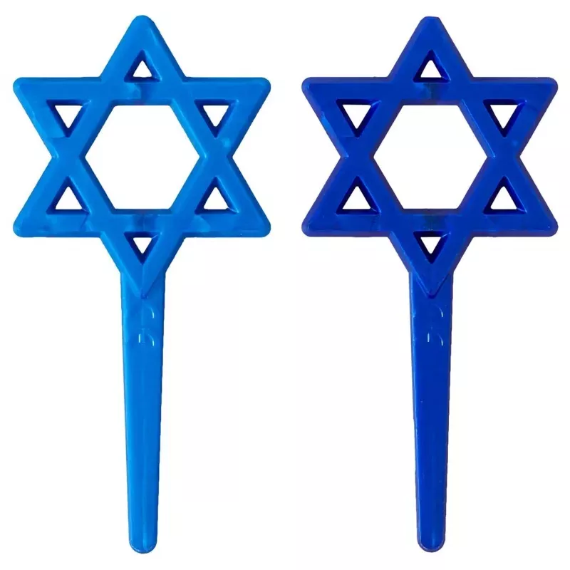 Star of David Cupcake Picks - 12 Pack