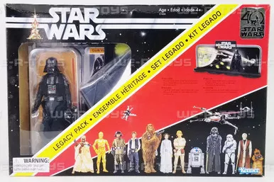 Star Wars Legacy Pack Darth Vader Figure & Action Display Kenner C1626 NRFB
