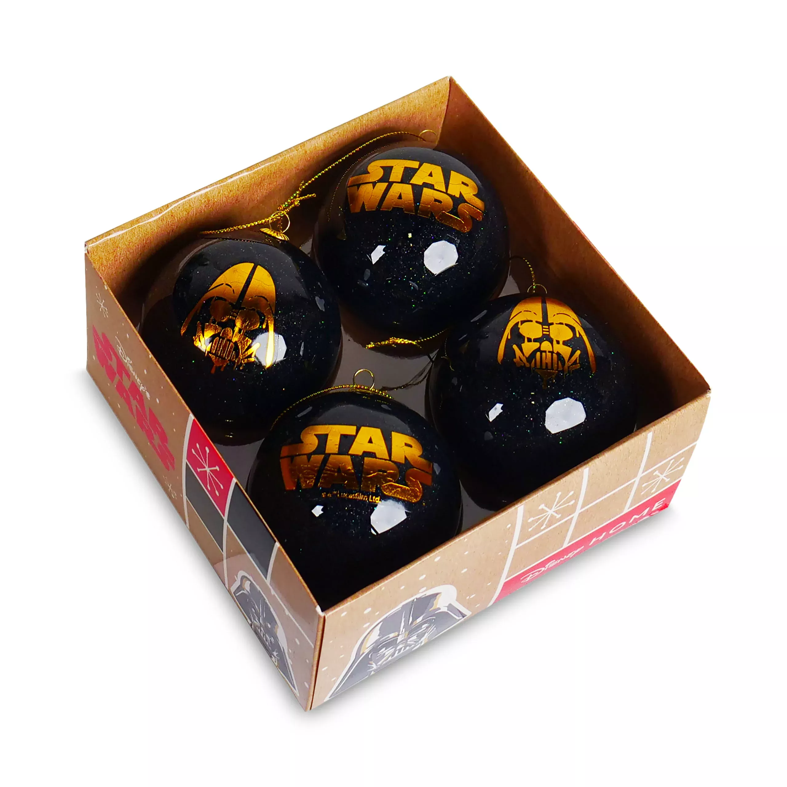 Star Wars - Logo Christmas Baubles Set of 4