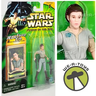 Star Wars Power of the Jedi General Leia Organa Action Figure 2000 Hasbro 84642