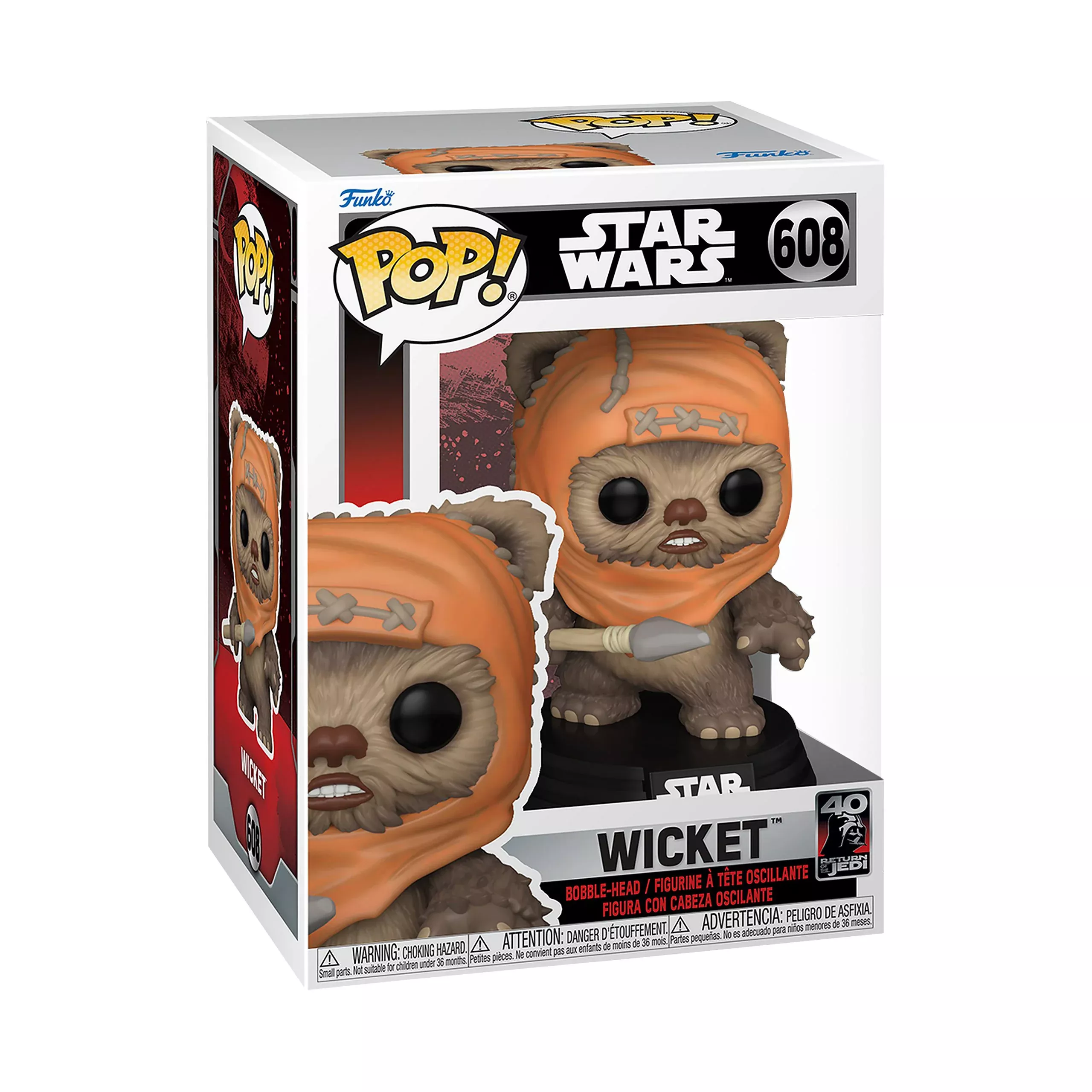 Star Wars - Wicket 40th Anniversary Funko Pop Bobblehead Figure
