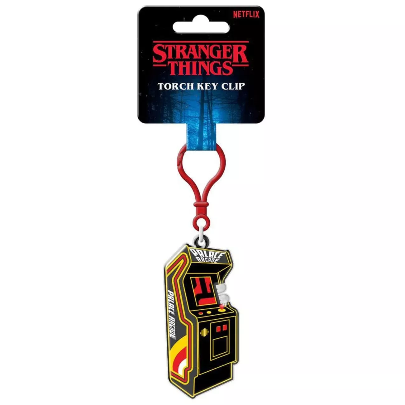Stranger Things Torch Key Clip Keychain Arcade Unit