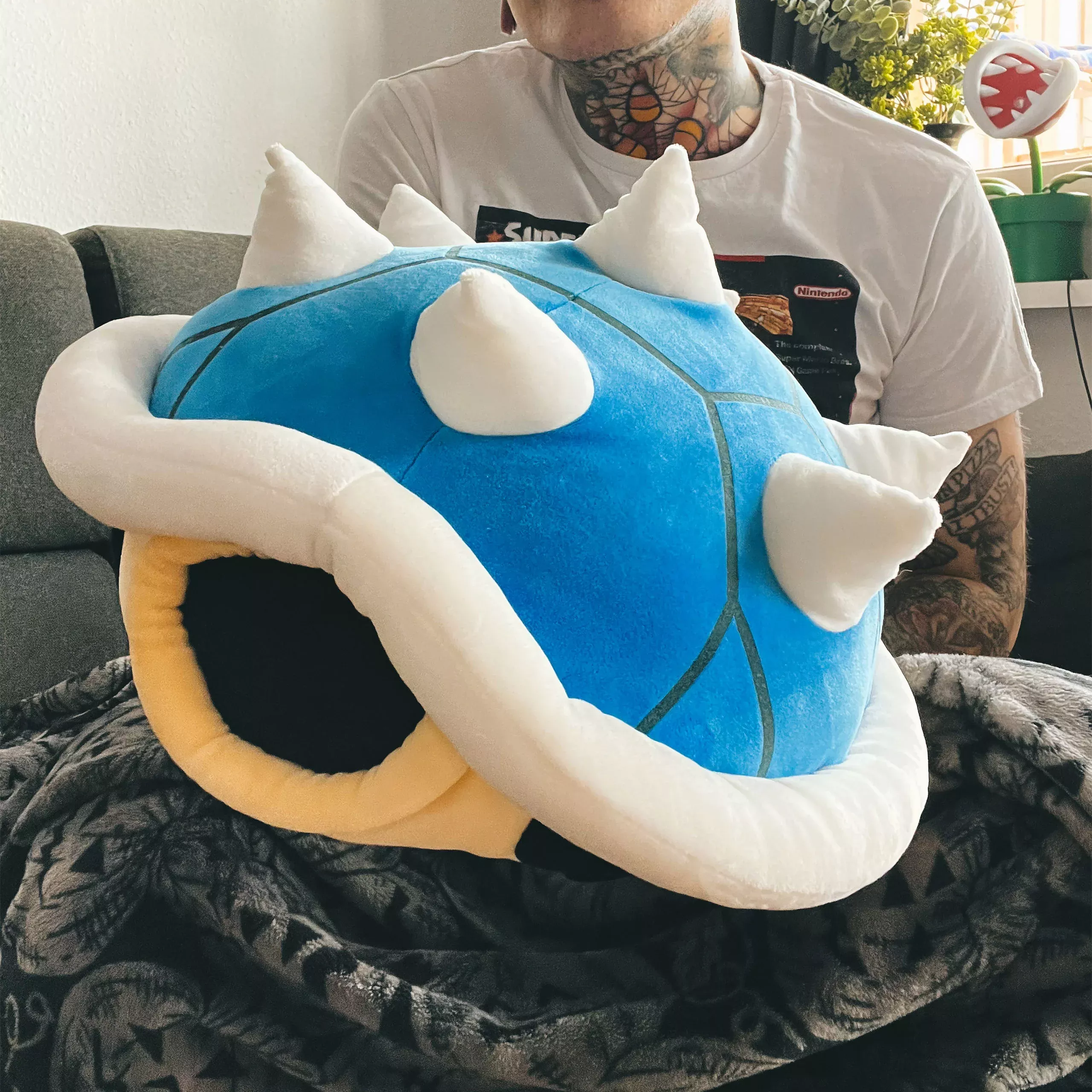 Super Mario - Blue Spiny Shell Plush Figure XL