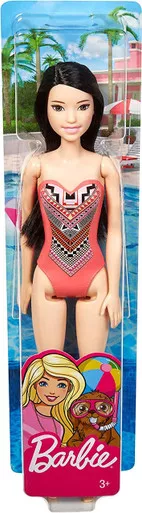 Swimsuit Beach Barbie Doll Brunette 2019 Mattel GHW38
