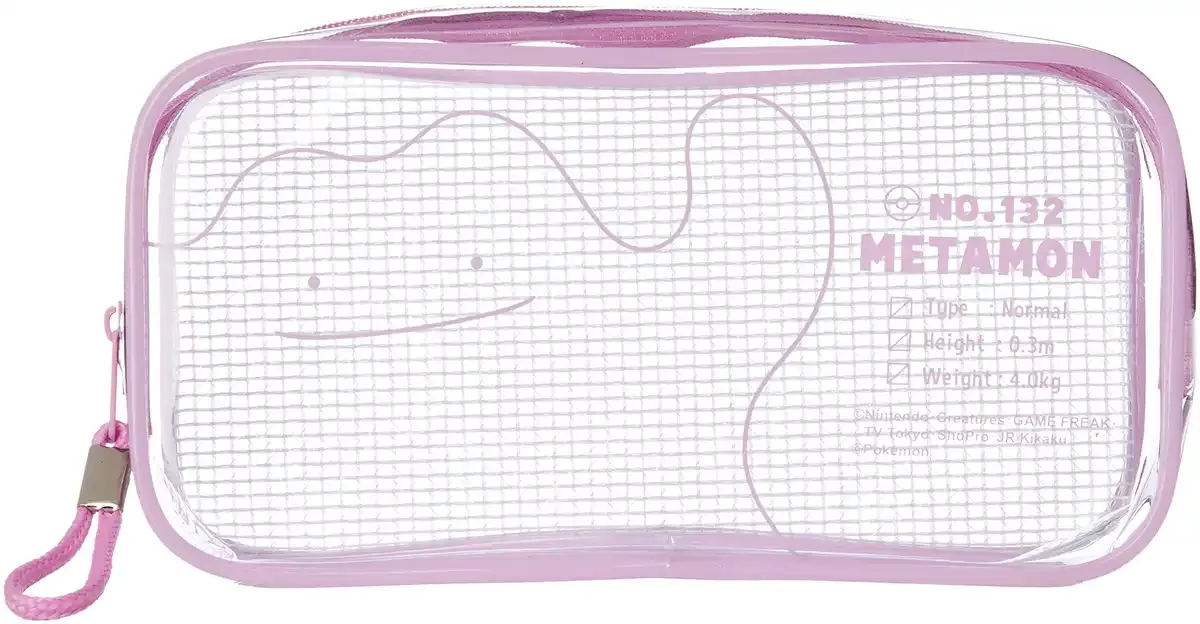 T'S FACTORY Pokemon Clear Mesh Pouch Ditto