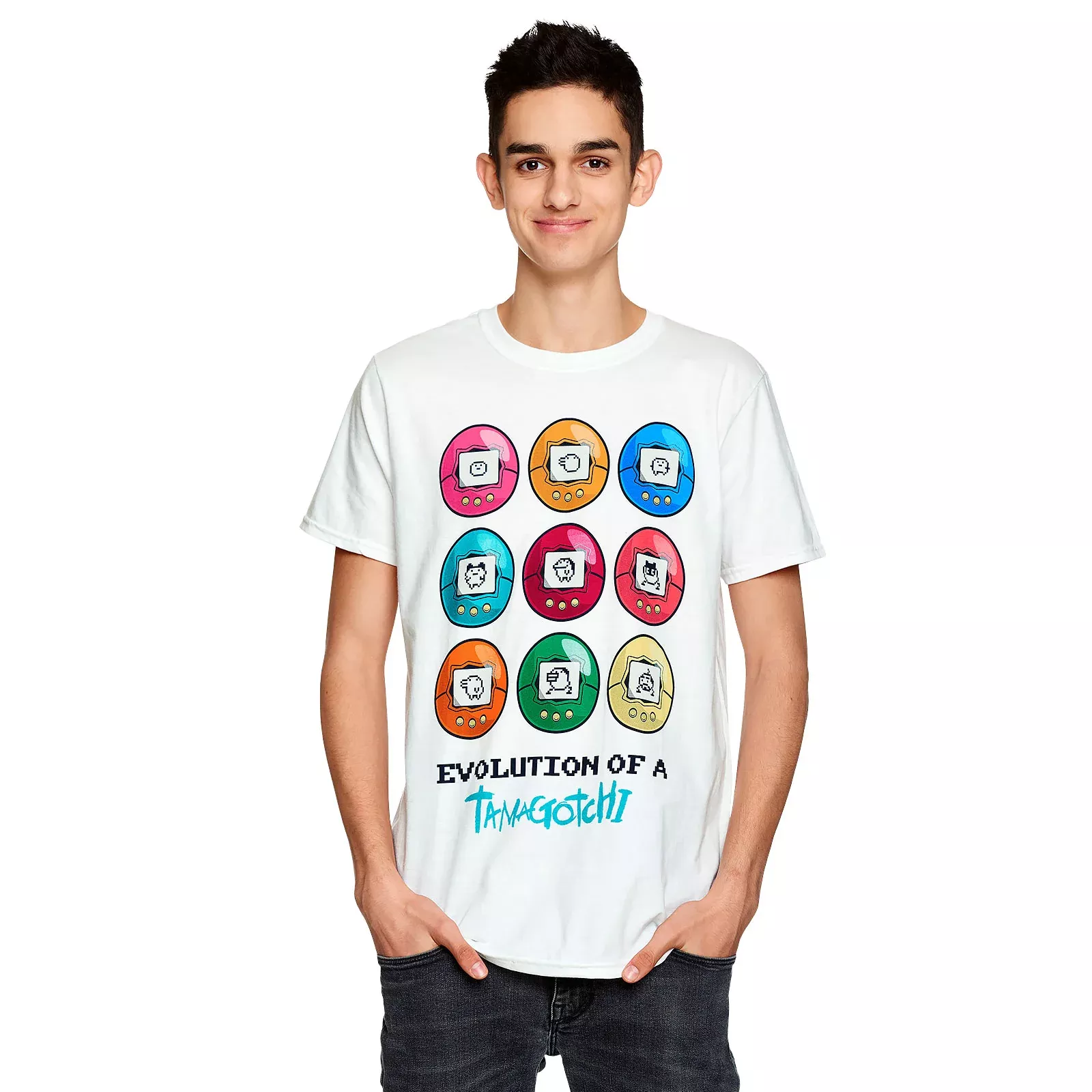 Tamagotchi - Evolution of a Tamagotchi T-Shirt white