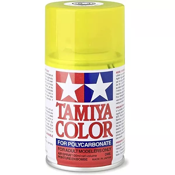 Tamiya TAMPS-42 Polycarbonate PS-42 Translucent Yellow Spray 100 ml