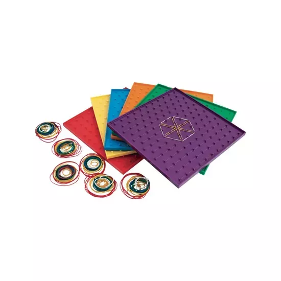 Teachables Geometric Pin Boards – Pack of 6