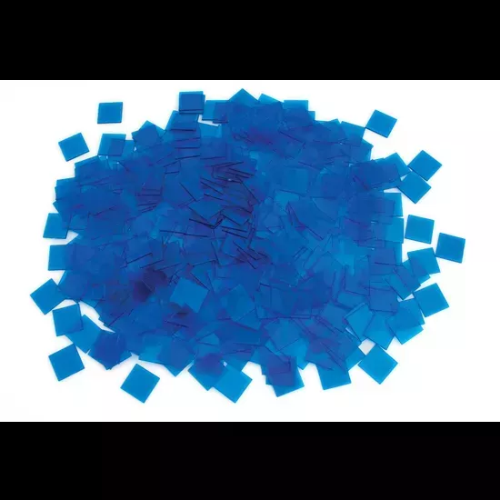 Teachables Translucent Square Counters – 2.5cm Blue, 1000 Pieces