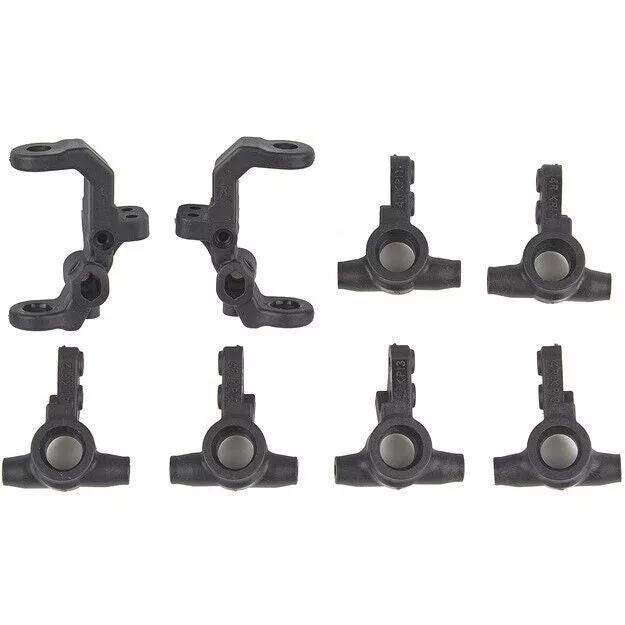 Team Associated ASC92415 RC10B7 FT Caster and Steering Blocks, Carbon