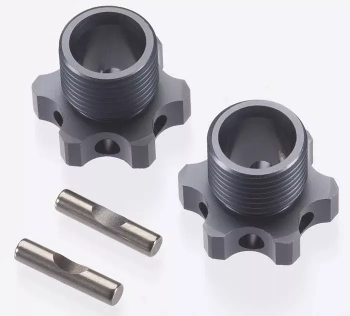 Tekno RC TKR5071C Wheel Hubs 17mm 2mm Offset w/ Pins EB48 (2)