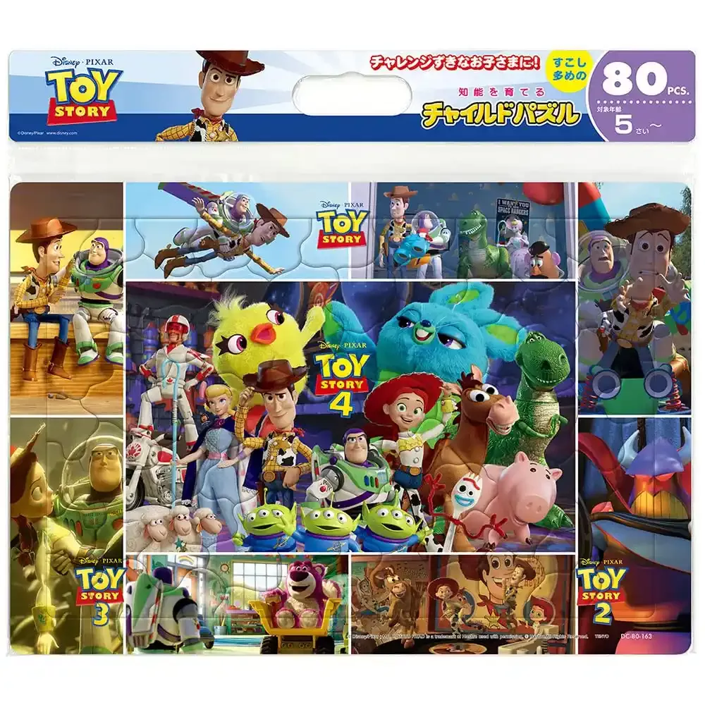 TENYO Dc80-163 Jigsaw Puzzle Disney Toy Story Scenes 80 Pieces Child Puzzle