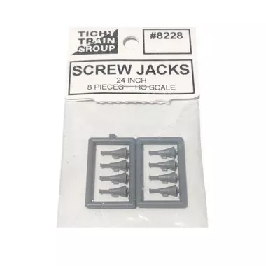 Tichy Train Group 8228 Screw Jack 24 inch - Unpainted (8) HO Scale