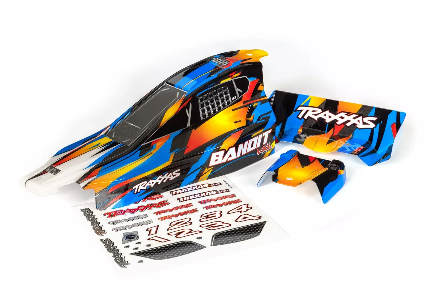 Traxxas 2436X Bandit VXL Blue Body w/ Wing