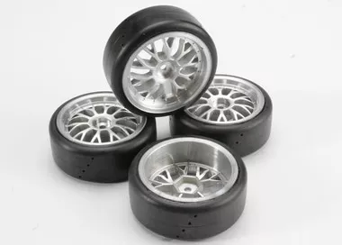 Traxxas 4873 Protrax On Road Slick Tires & Wheels (4)