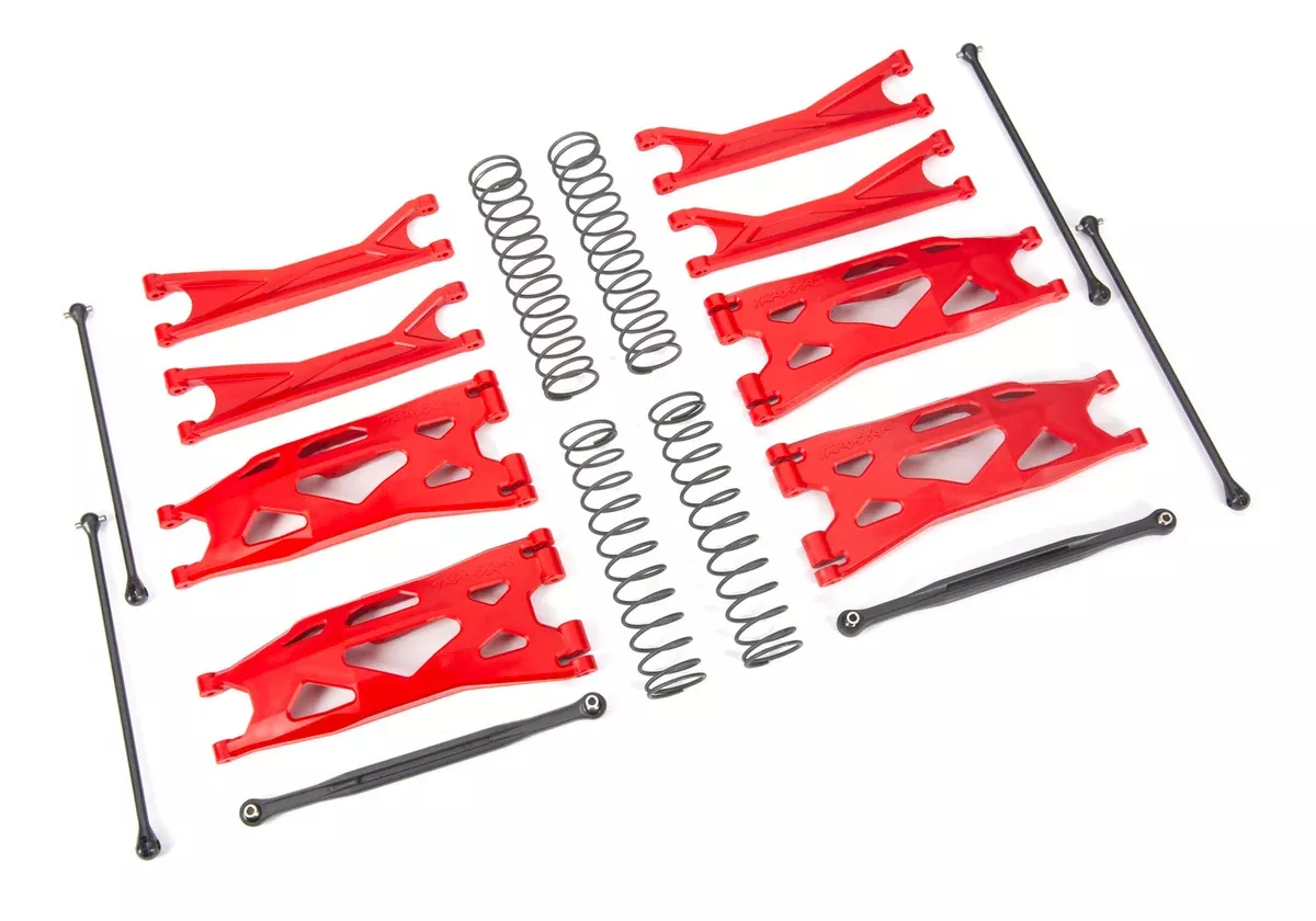 Traxxas 7895R Red WideMaxx Suspension Kit for X-Maxx