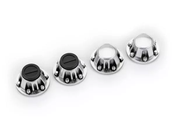 Traxxas 8152 Center Caps, Satin Chrome (4)