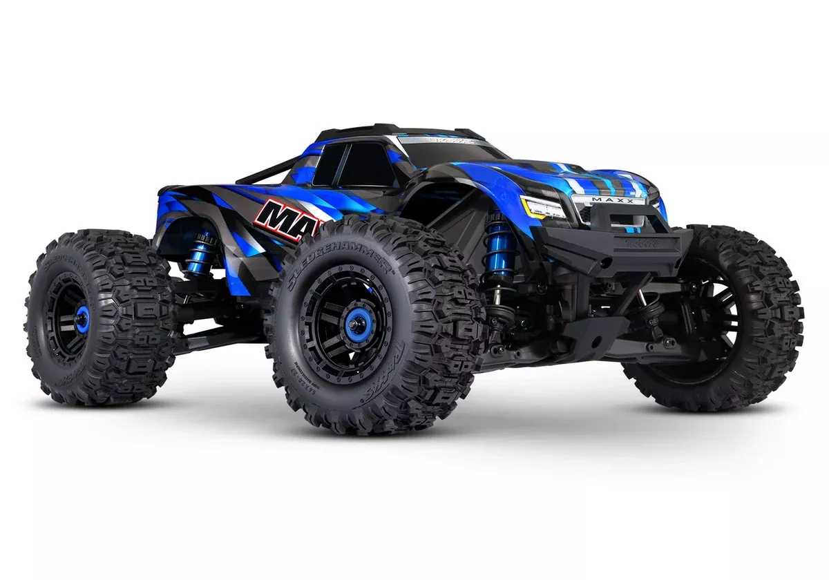 Traxxas 89086-4 1/10 Maxx with WideMaxx VXL-4s Brushless 4x4 Monster Truck Blue