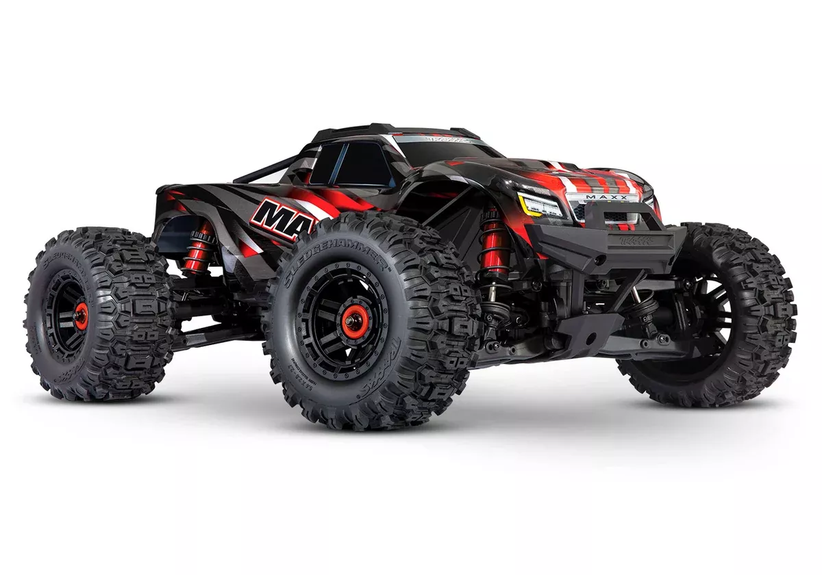 Traxxas 89086-4 1/10 Maxx with WiideMaxx VXL-4s Brushless 4x4 Monster Truck Red