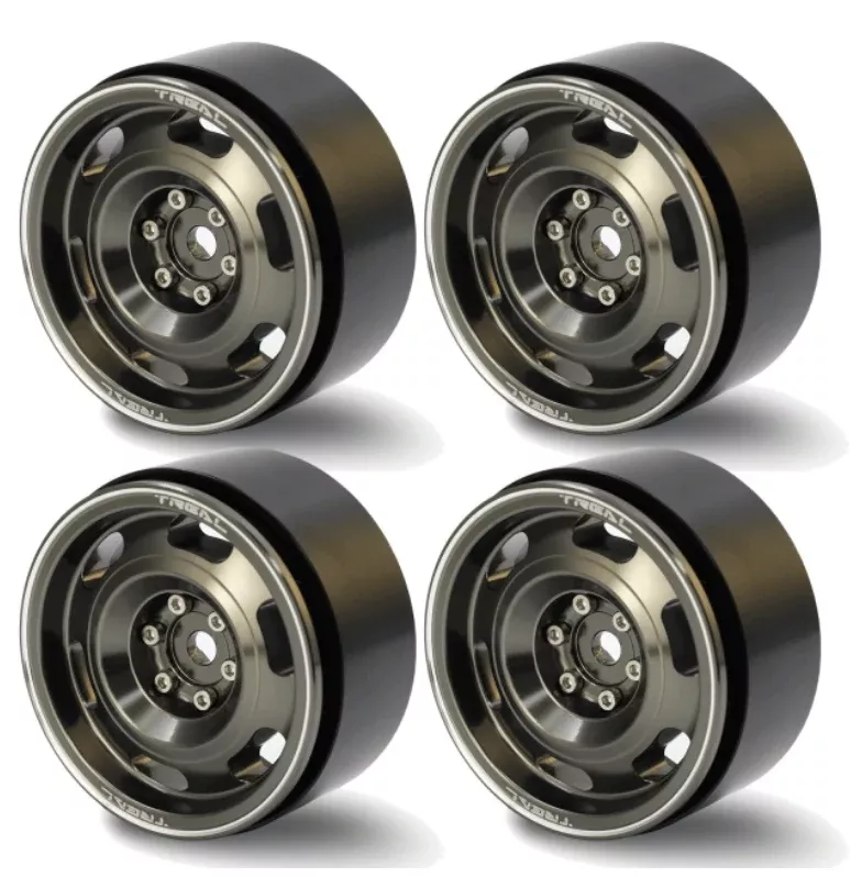 Treal Hobby (X0030DEJAH) 1.9" Gray Beadlock Wheels Type G Slots
