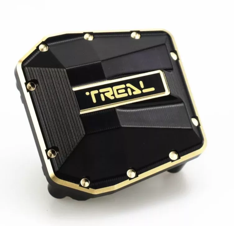 Treal Hobby (X0032AUP8N) Black Brass Front or Rear Diff Cover for SCX6