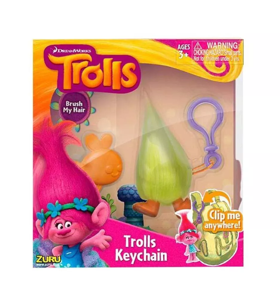 Trolls 2" Character Keychain: Fuzzbert
