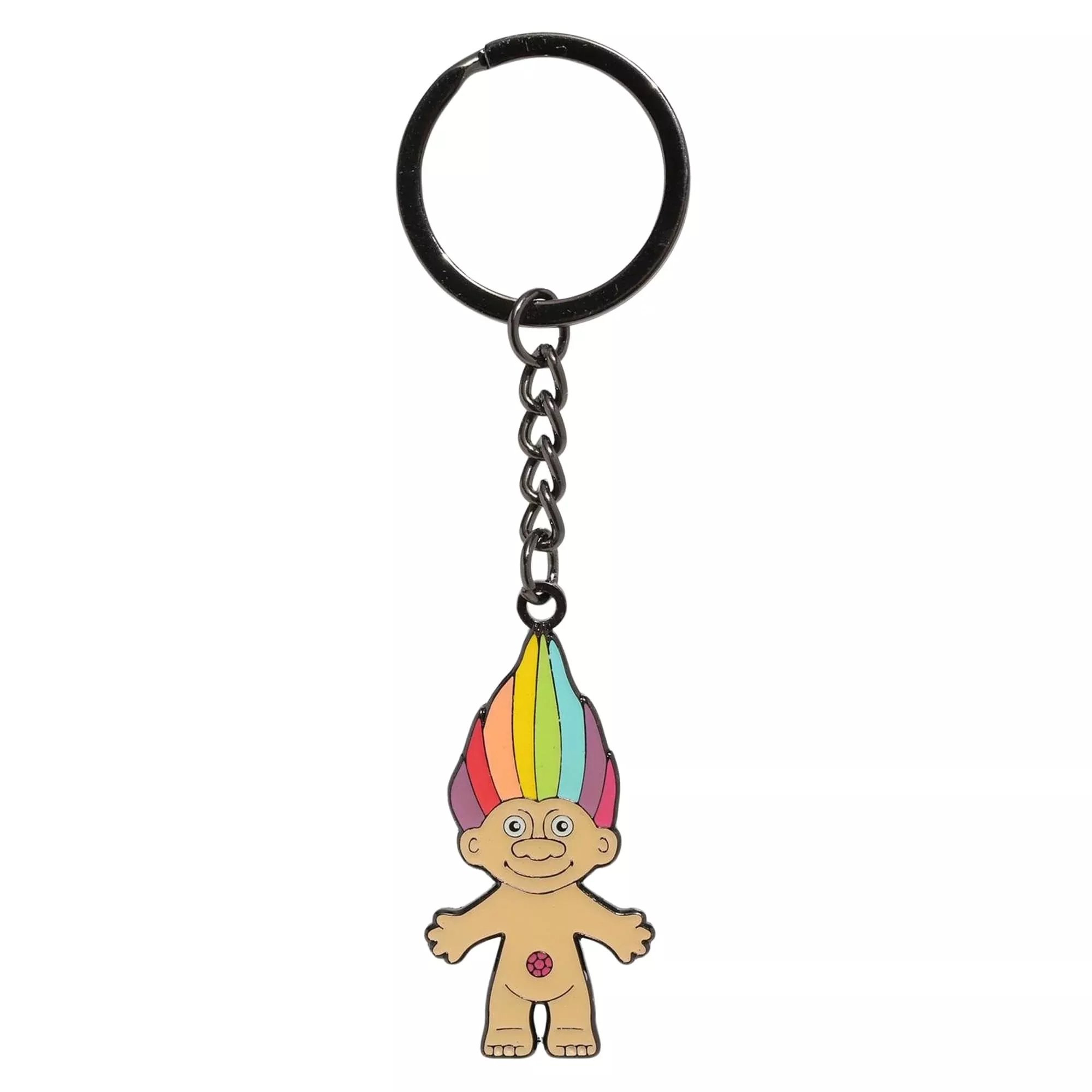 Trolls Rainbow Hair Troll Enamel Charm Keychain