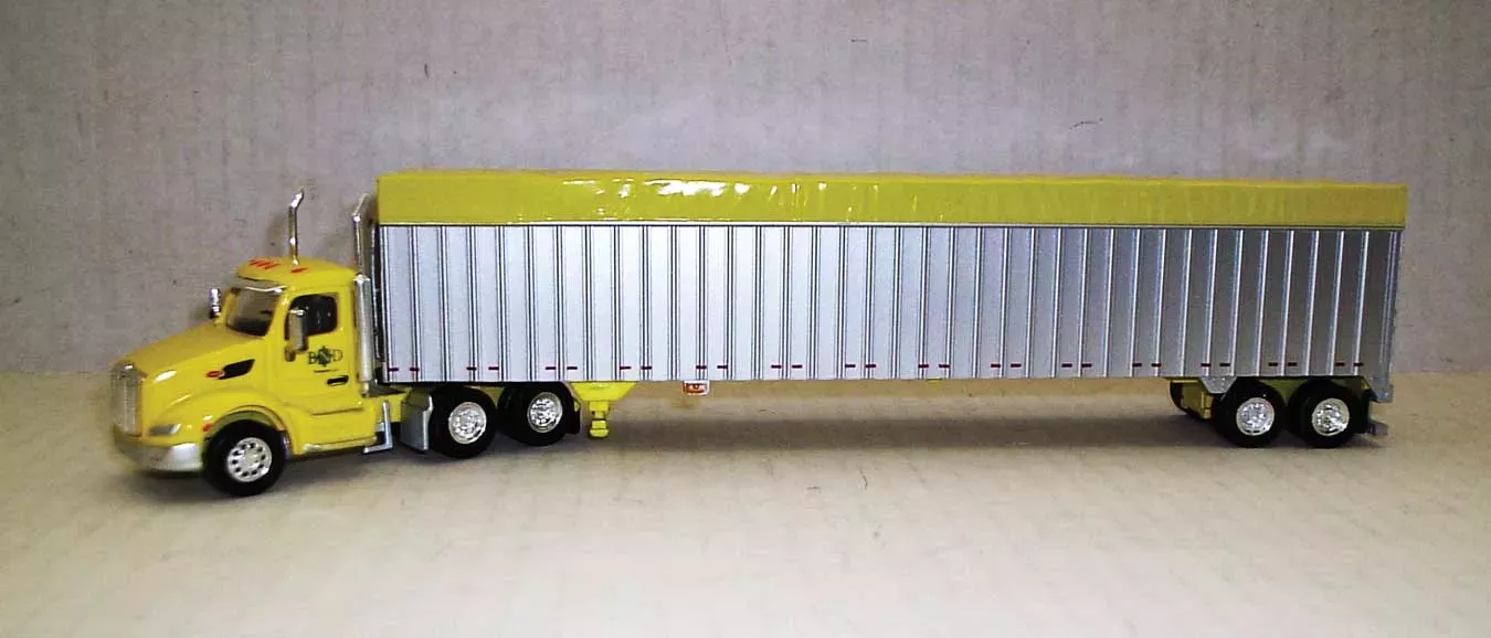 Trucks n Stuff TNS123 HO Scale Peterbuilt 579 Tractor with Walking Floor Trailer – BND
