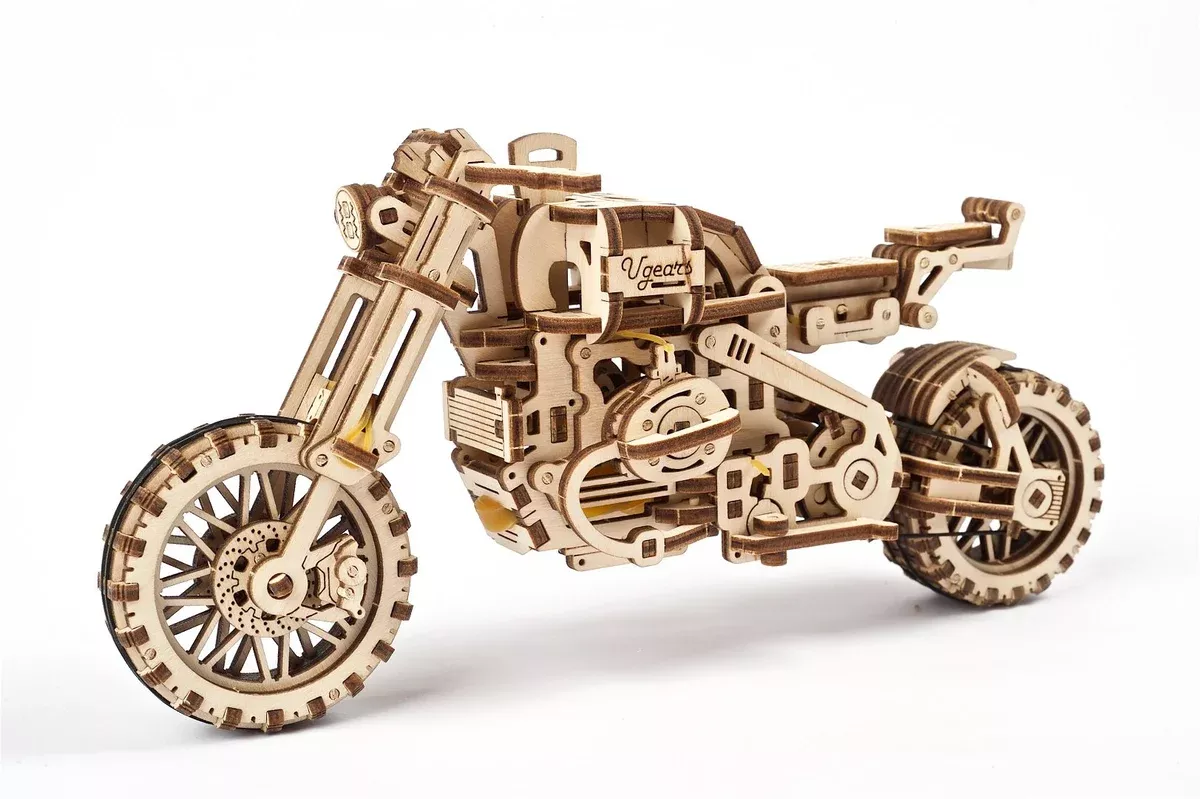 UGears UTG0072 UGR-10 Motorcycle Scrambler
