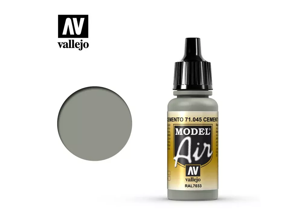 Vallejo 71.045 Model Air Acrylic Airbrush Paint Cement Grey