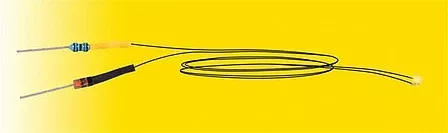 Viessmann 3562 All Scale Micro LED w/Soldered Leads & Dropping Resistor -- White 1/16 x 1/32"1.6 x .8mm