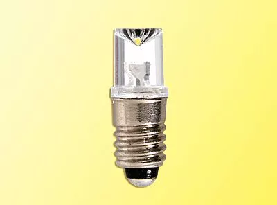 Viessmann 6019 HO Scale LED Replacement Light for Incandescent Bulbs -- White, Fits E 5.5 Screw-In Socket pkg(5)