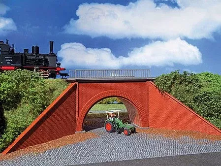 Vollmer 42514 HO Scale Brick Underpass w/Wing Walls -- Kit - 11-13/16 x 2-1/2 x 3-1/8"30 x 6.3 x 8cm