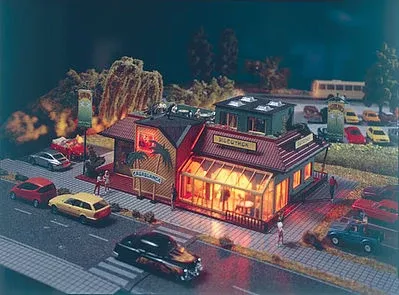 Vollmer 43656 HO Scale Casablanca Disco -- 8 x 5-5/8 x 3-5/8"20 x 14 x 9cm
