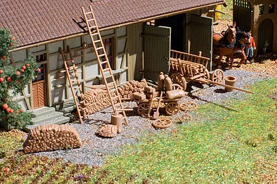 Vollmer 43699 HO Scale Farm Details - Kit