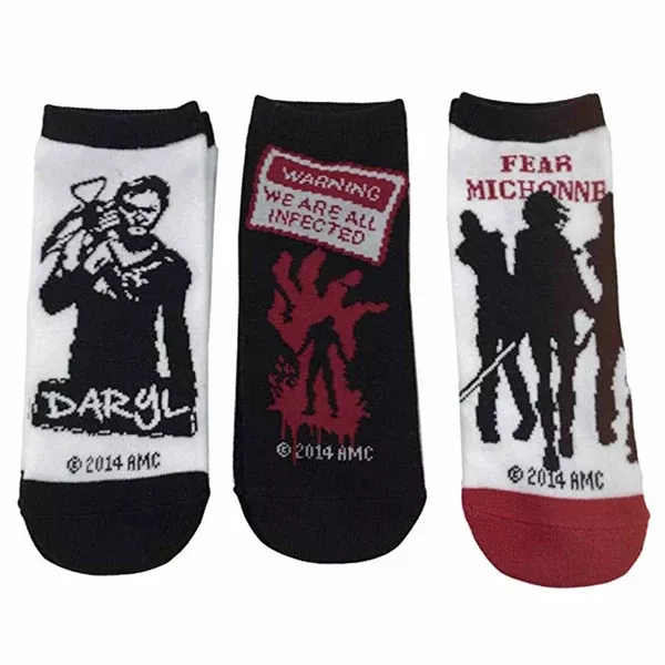 Walking Dead Ladies Daryl 3 Pairs Of Low Cut Socks