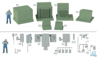 Walthers 933-4075 Modern Electrical Gear Kit Pkg : HO Scale