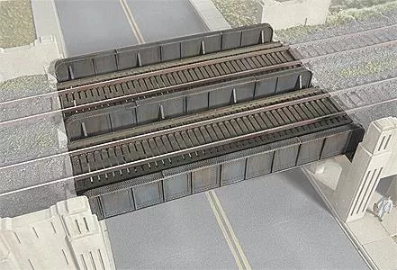 Walthers Cornerstone 933-2948 HO Scale Through Plate-Girder Bridge -- Kit