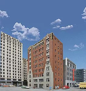 Walthers Cornerstone 933-3770 HO Scale City Apartment Background Building -- Kit
