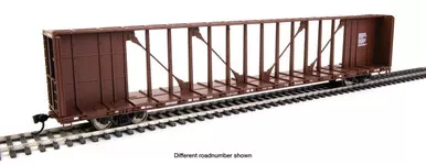 Walthers Mainline # 910-50703 HO 72' Centerbeam Flatcar w/Standard Beam - Ready to Run -- BNSF