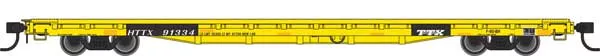 Walthers Mainline 910-5337 60' Pullman Flatcar "Heavy Duty" Trailer Train HTTX 91334