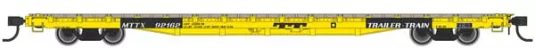 Walthers Mainline 910-5342 60' Pullman Flatcar "General Loading" Trailer Train HTTX 92180