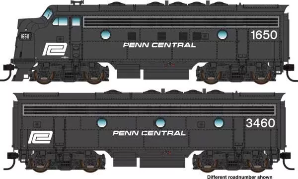 Walthers Mainline 910-9960 HO Scale EMD F7A-B Diesel Set Penn Central PC 1683/3464