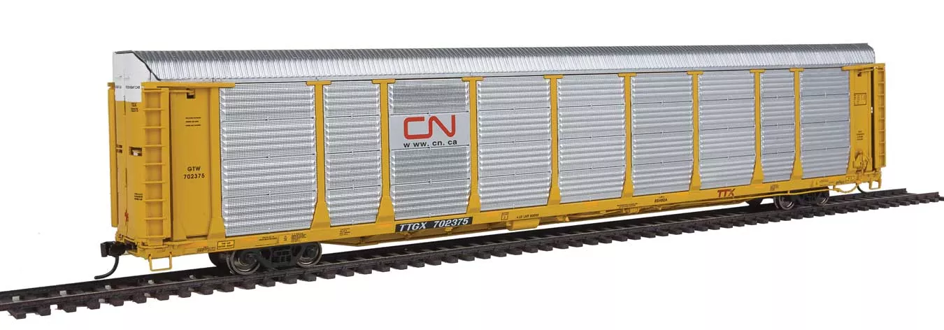 Walthers Proto 920-101353 HO Scale 89' Bi-Level Auto Carrier Canadian National CN/GTW TTGX 702375