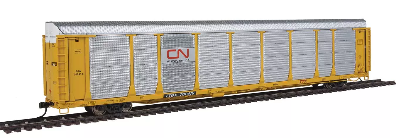 Walthers Proto 920-101354 HO Scale 89' Bi-Level Auto Carrier Canadian National CN/GTW TTGX 702410