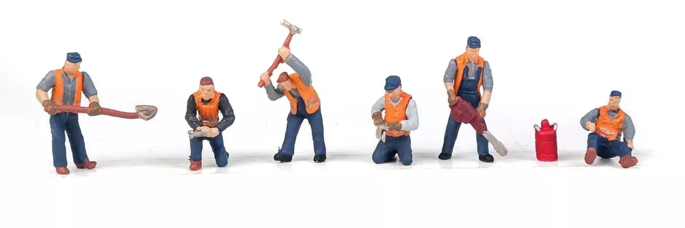 Walthers SceneMaster 949-6066 HO Scale Railroad Track Worker Figures