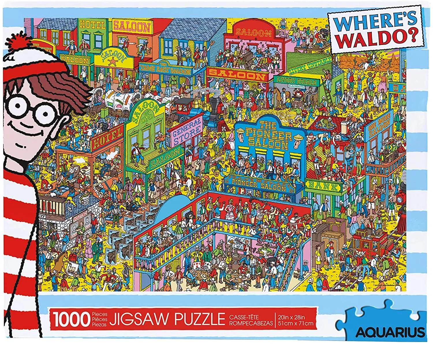 Where's Waldo Wild Wild West 1000 Piece Jigsaw Puzzle