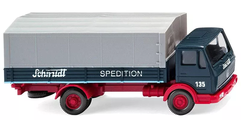 Wiking 043703 1/87 Scale Spedition Schmidt - Mercedes-Benz NG Flatbed Truck High