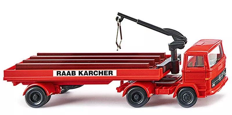 Wiking 050207 1/87 Scale Raab Karcher - Mercedes-Benz Day Cab and Flatbed
