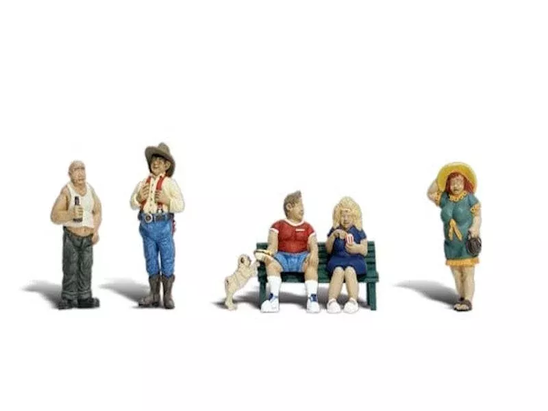 Woodland Scenics A1845 HO Train Figures Full Figured Folks